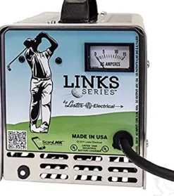 Fat Cat Golf Battery Charger, Lester Links Series, 48V/13A Club Car PowerDrive Plug Black