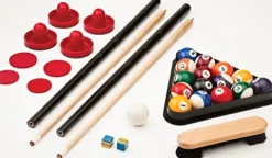 Fat Cat Original 3-in-1 Pockey Multi-Game Table – Air Hockey, Billiards, Table Tennis Green