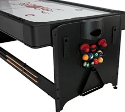 Fat Cat Original 3-in-1 Pockey Multi-Game Table – Air Hockey, Billiards, Table Tennis Green