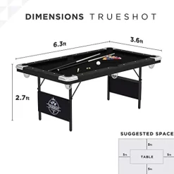 Fat Cat Trueshot 6 Ft. Pool Table Black