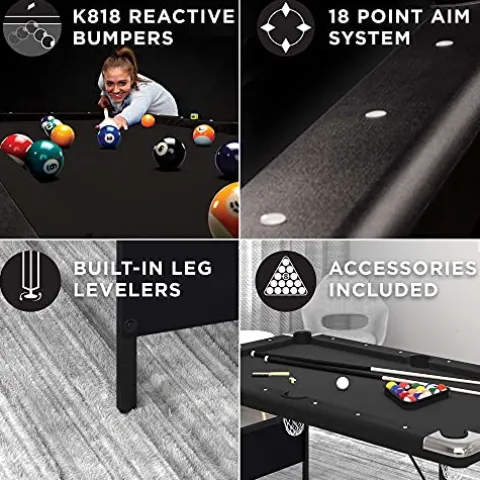 Fat Cat Trueshot 6 Ft. Pool Table Black