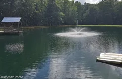 Fawn Lake Fountains 1/2, 3/4, 1 HP Floating Fountains Black