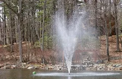 Fawn Lake Fountains 1/2, 3/4, 1 HP Floating Fountains Black