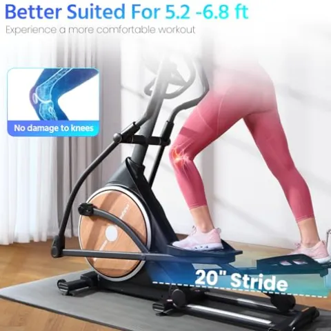 FEIERDUN Elliptical Machine Cross Trainer Black