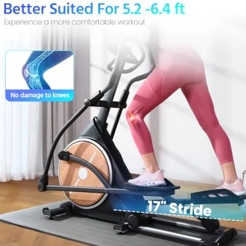 FEIERDUN Elliptical Machine Black