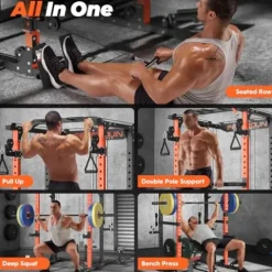 FEIERDUN Multi-function Squat Rack Power Cage FLA01 Orange