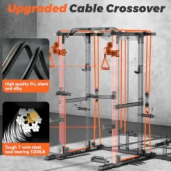FEIERDUN Multi-Function Squat Rack Power Cage FLA01 Orange