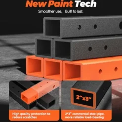 FEIERDUN Multi-Function Squat Rack Power Cage FLA01 Orange