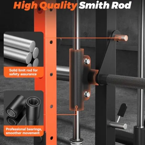 FEIERDUN Power Cage Smith Machine FOR01 + Weight Bench +BP 230lb