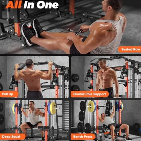 FEIERDUN Smith Machine FOR01 Home Gym Power Cage Orange