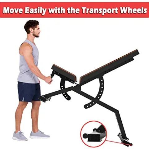 FEIERDUN Weight Bench Black-Parallel Bars