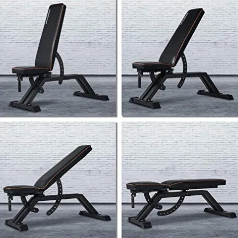 FEIERDUN Weight Bench Black-Parallel Bars