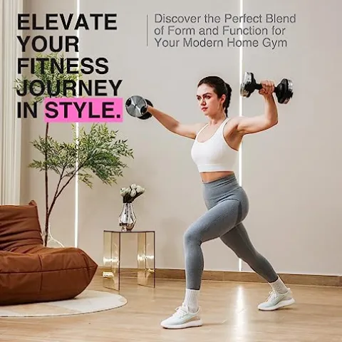 FF Finer Form Adjustable Dumbbells 5-32.5 LBs Chrome