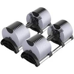FF Finer Form NUOBELL Adjustable Dumbbell Pair 5-80 lbs Ash