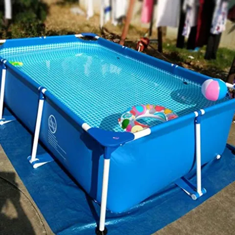 FFCJJDS Ultra Frame Swimming Pool Set with Filter Pump, Ladder & Pool Cover