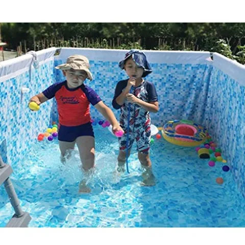 FFCJJDS Ultra Frame Swimming Pool Set with Filter Pump, Ladder & Pool Cover