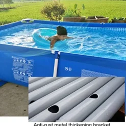 FFCJJDS Ultra Frame Swimming Pool Set with Filter Pump, Ladder & Pool Cover