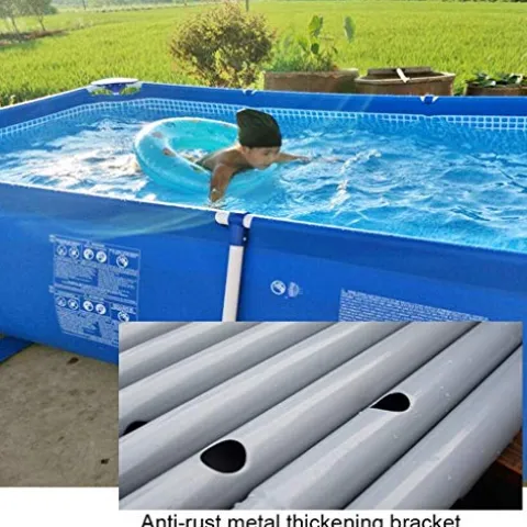 FFCJJDS Ultra Frame Swimming Pool Set with Filter Pump, Ladder & Pool Cover