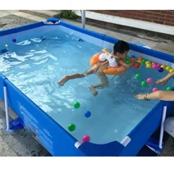 FFCJJDS Ultra Frame Swimming Pool Set with Filter Pump, Ladder & Pool Cover