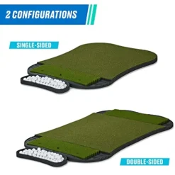 Fiberbuilt Golf 6’x4′ Hourglass Pro Studio Mat Kit Green