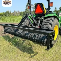 Field Tuff 5′ 3 Point Cultipacker with 26 Cast Iron Wheels, 60″ Working Width, Black