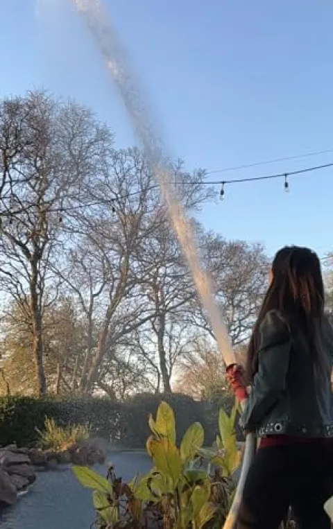 FireFighter1 100 Fire Hose for Instant Pool Water Access in Emergencies