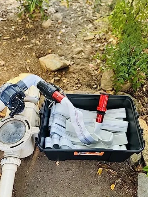 FireFighter1 100 Fire Hose for Instant Pool Water Access in Emergencies