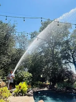 FireFighter1 Fire Hose for Pool Pumps 100′ with Installation Kit