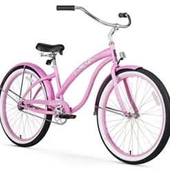 Firmstrong Bella Classic Women’s Beach Cruiser Bicycle Pink