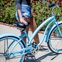 Firmstrong Bella Classic Women’s Beach Cruiser Bicycle Baby Blue