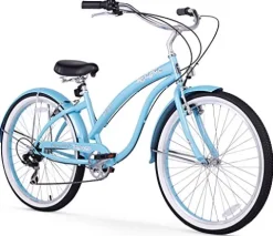 Firmstrong Bella Classic Women’s Beach Cruiser Bicycle Baby Blue