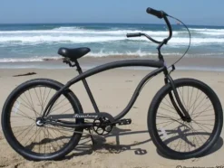 Firmstrong Bruiser Man 3-Speed Beach Cruiser Bicycle Matte Black