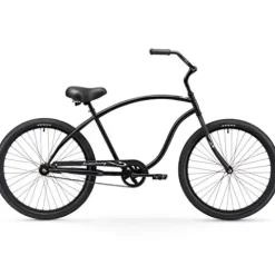 Firmstrong Chief Man Single Speed Beach Cruiser Bicycle Matte Black