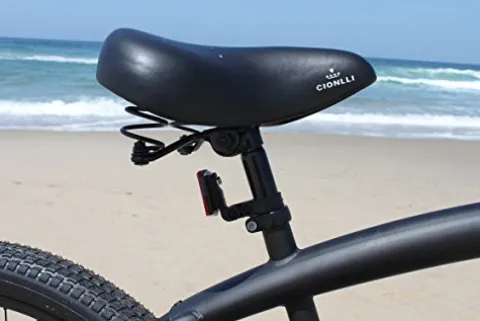 Firmstrong Men’s Beach Cruiser Bike 21-Speed 26-Inch Matte Black