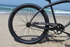 Firmstrong Men’s Beach Cruiser Bike 21-Speed 26-Inch Matte Black
