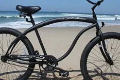Firmstrong Men’s Beach Cruiser Bike 21-Speed 26-Inch Matte Black