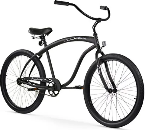 Firmstrong Men’s Beach Cruiser Bike 21-Speed 26-Inch Matte Black