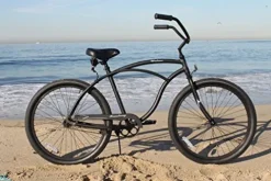 Firmstrong Urban Men’s Beach Cruiser Bike Single Speed 26 Inch Aluminum Matte Black
