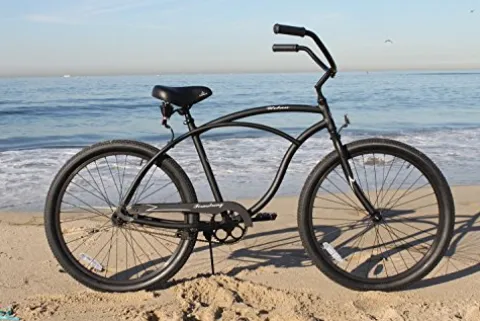Firmstrong Urban Men’s Beach Cruiser Bike Single Speed 26 Inch Aluminum Matte Black