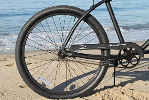 Firmstrong Urban Men’s Beach Cruiser Bike Single Speed 26 Inch Aluminum Matte Black