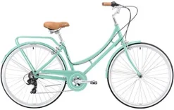 FIRTH SPORTS Nadine SE Women’s Aluminum Step-Thru City Bike Green