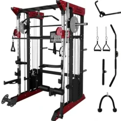 Fitness Dreamer Home Gym Smith Machine Red