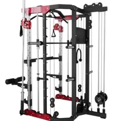 Fitness Dreamer Leg Developer Home Gym Smith Linear Bearing Cage Weight Lifting Machine Red