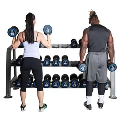 Fitness First Dumbbell Rack Holds 15 Pairs Gray