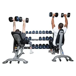 Fitness First Dumbbell Rack Holds 15 Pairs Gray