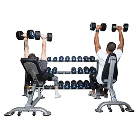 Fitness First Dumbbell Rack Holds 15 Pairs Gray