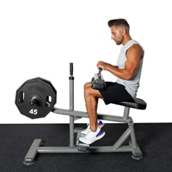 Fitness First Seated Calf Machine Silver