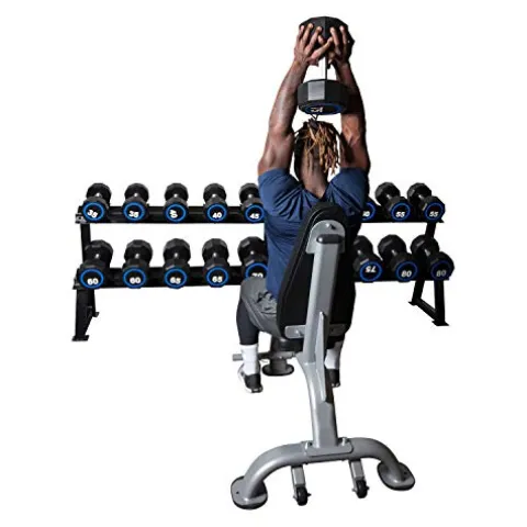 Fitness First Urethane Encased Dumbbell Pairs 5-150 lbs. Black