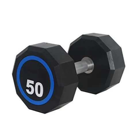 Fitness First Urethane Encased Dumbbell Pairs 5-150 lbs. Black