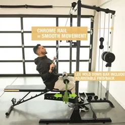 Fitness Reality Universal Olympic LAT Pull Down and Low Row Cable Attachment Grey